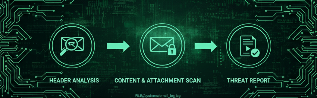 Email Forensics, illustrating forensic analysis of email headers and messages